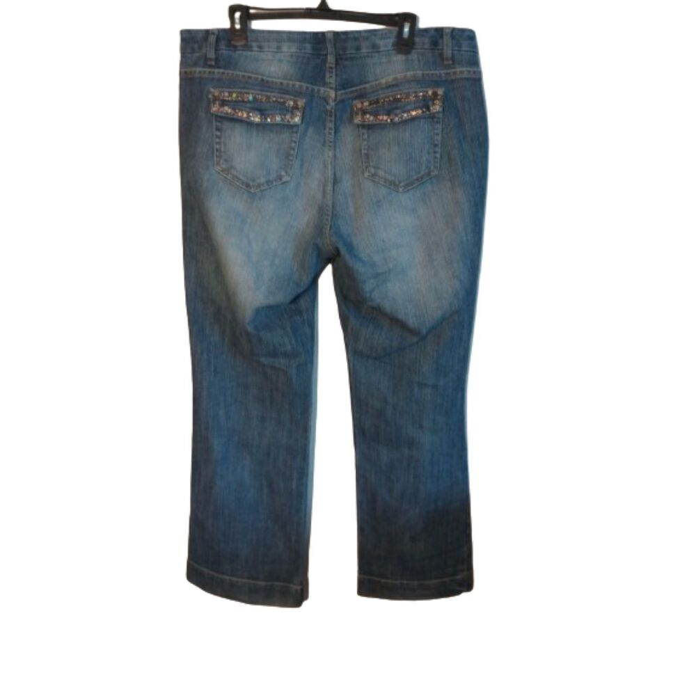 Swak Women's Size 18W Embellished Blue Jeans